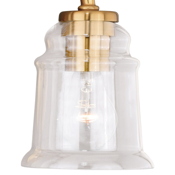 Vaxcel Toledo W0263 Bath Vanity Light 15 in. wide - Natural Brass
