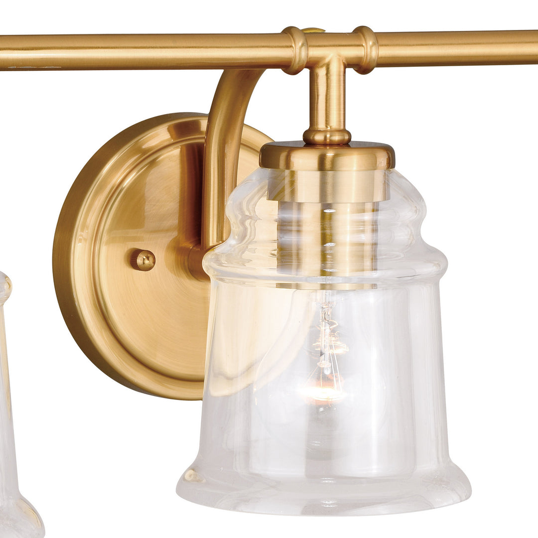 Vaxcel Toledo W0264 Bath Vanity Light 22 in. wide - Natural Brass