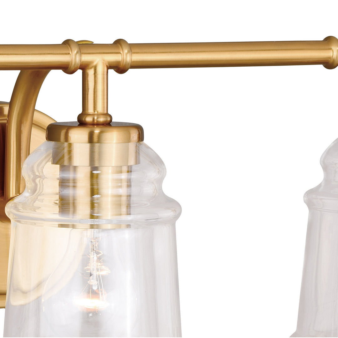 Vaxcel Toledo W0264 Bath Vanity Light 22 in. wide - Natural Brass