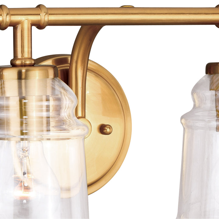 Vaxcel Toledo W0265 Bath Vanity Light 31 in. wide - Natural Brass