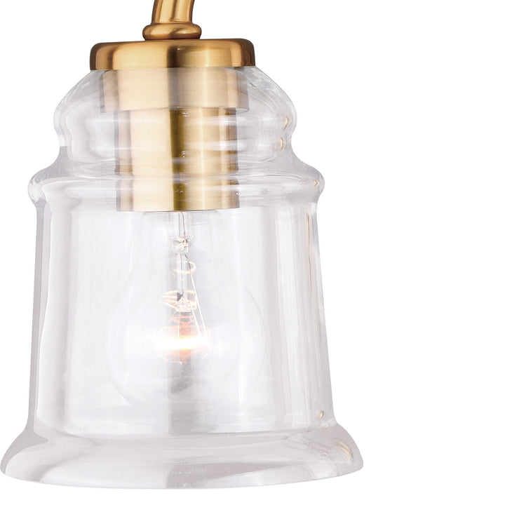 Vaxcel Toledo W0265 Bath Vanity Light 31 in. wide - Natural Brass