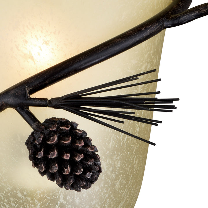 Vaxcel Sierra W0266 Wall Light - Black Walnut