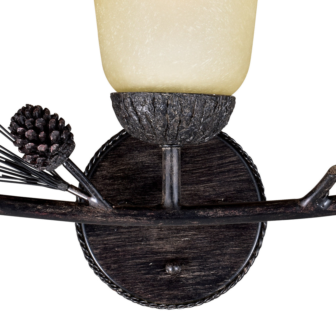 Vaxcel Sierra W0269 Bath Vanity Light 24 in. wide - Black Walnut