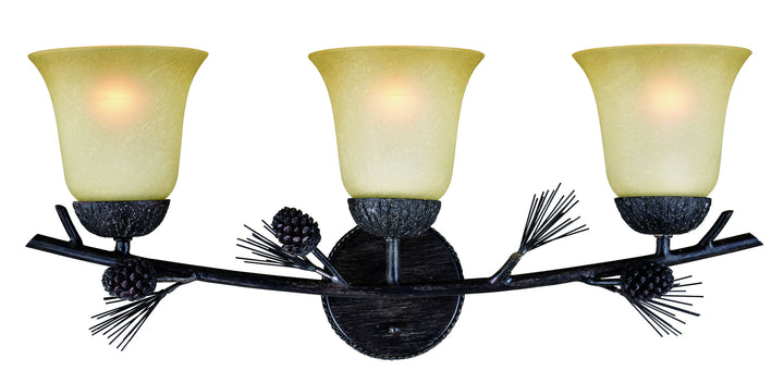 Vaxcel Sierra W0269 Bath Vanity Light 24 in. wide - Black Walnut