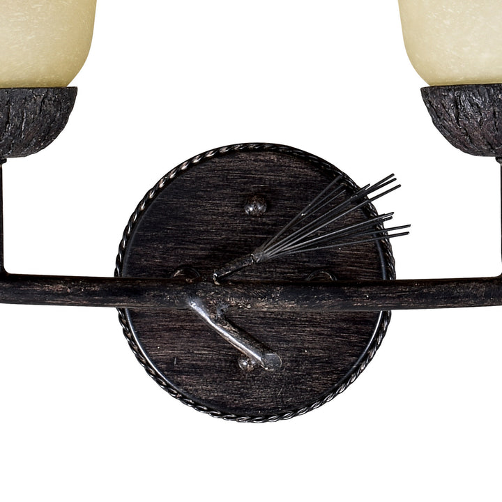 Vaxcel Sierra W0270 Bath Vanity Light 33 in. wide - Black Walnut