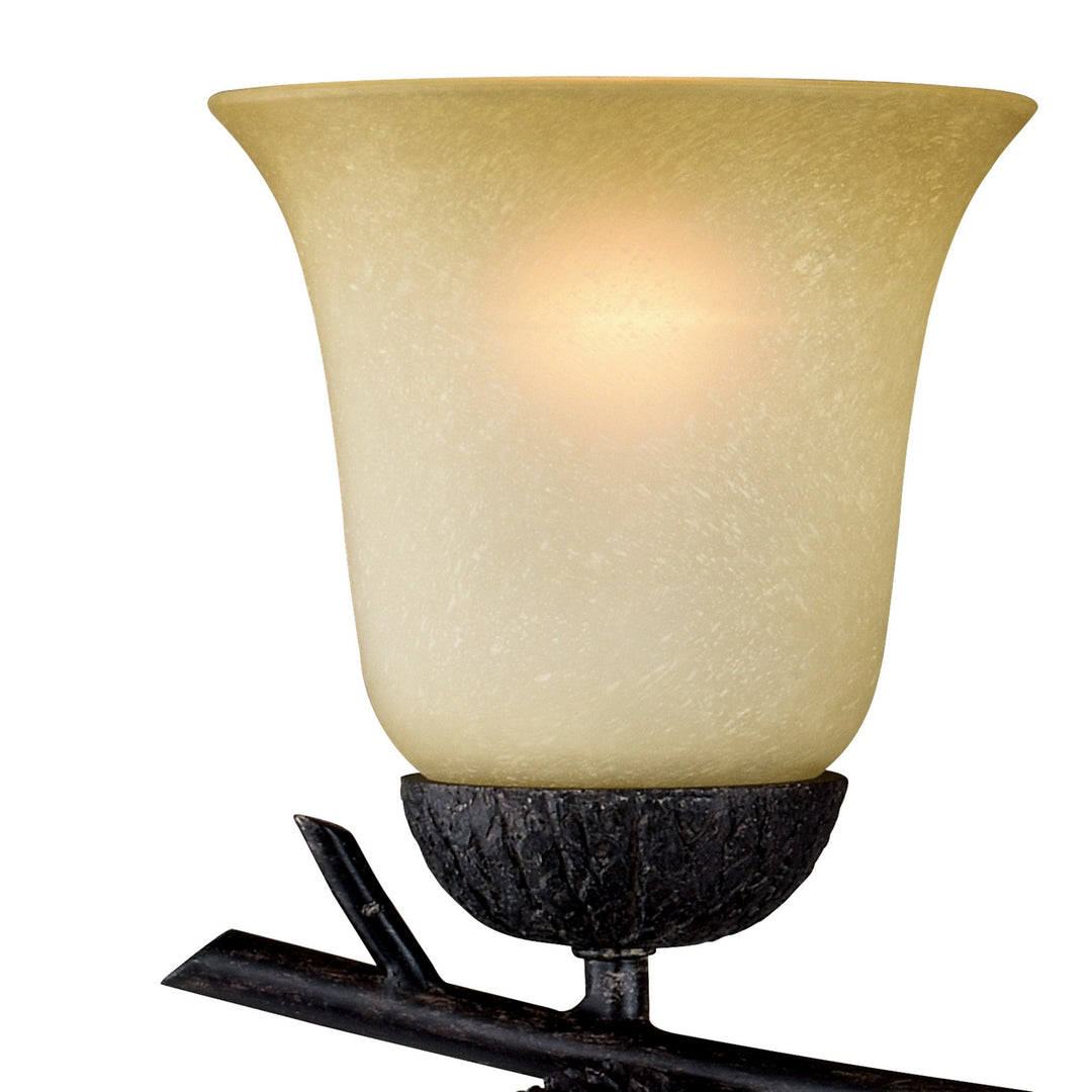 Vaxcel Sierra W0270 Bath Vanity Light 33 in. wide - Black Walnut