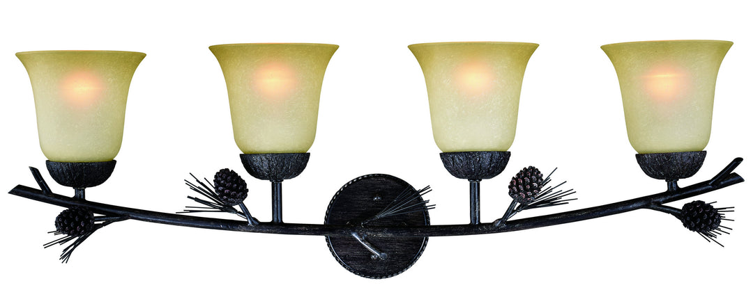Vaxcel Sierra W0270 Bath Vanity Light 33 in. wide - Black Walnut
