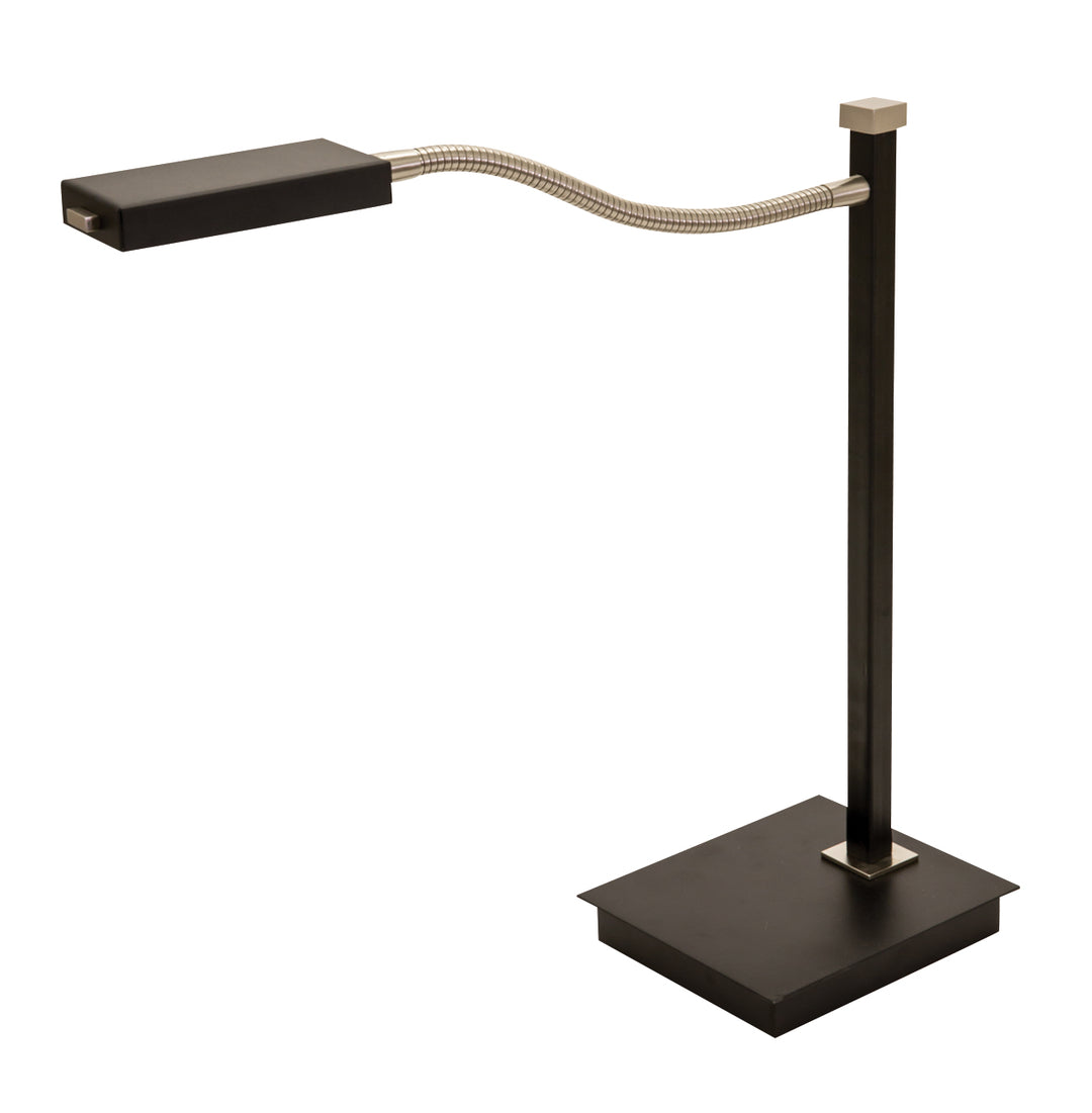 House Of Troy Lighting LEW850-BLK Modern Lewis Lamp Black With Satin Nickel