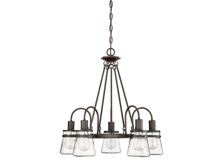 Savoy House Lighting 1-3501-5-13 Portsmouth Five Light Outdoor Chandelier Outdoor Bronze / Dark