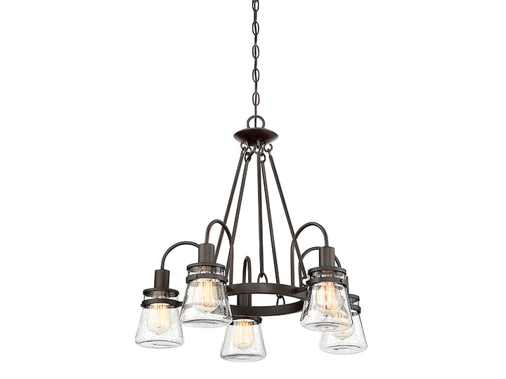 Savoy House Lighting 1-3501-5-13 Portsmouth Five Light Outdoor Chandelier Outdoor Bronze / Dark