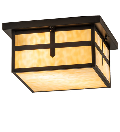 Meyda Tiffany Hyde Park 87525 Ceiling Light - Craftsman Brown