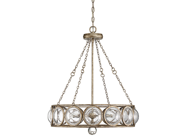 Savoy House Warwick 1-6700-5-114 Chandelier Light - Brittannia Gold