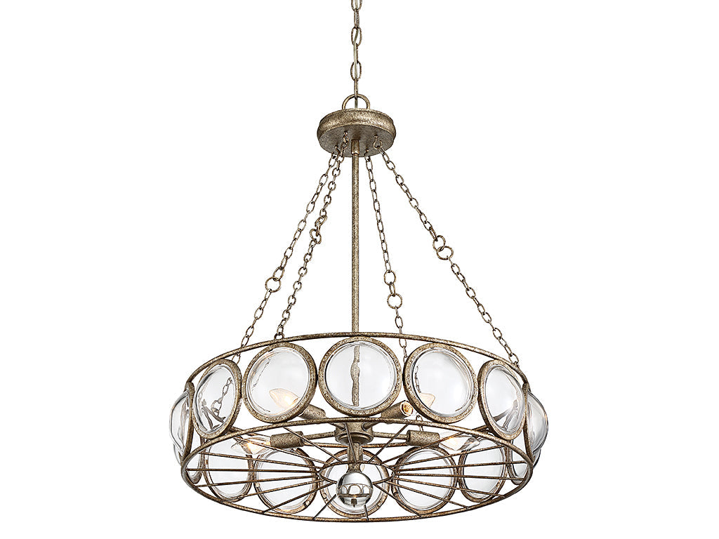 Savoy House Warwick 1-6700-5-114 Chandelier Light - Brittannia Gold