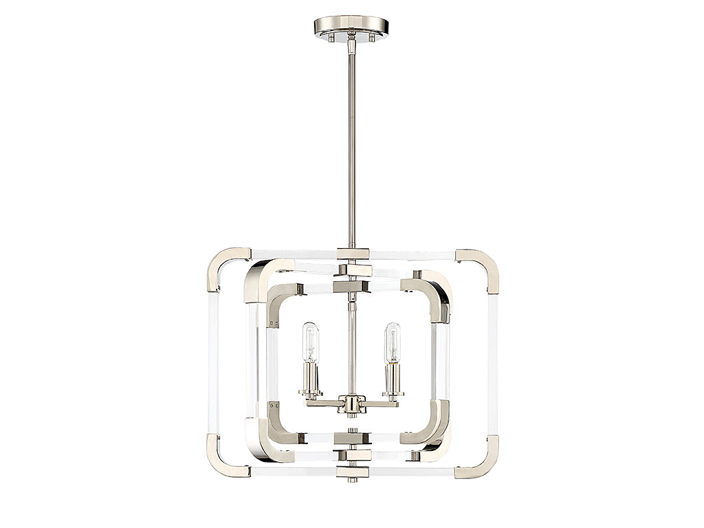 Savoy House Rotterdam 6-1662-4-109 Ceiling Light - Polished Nickel