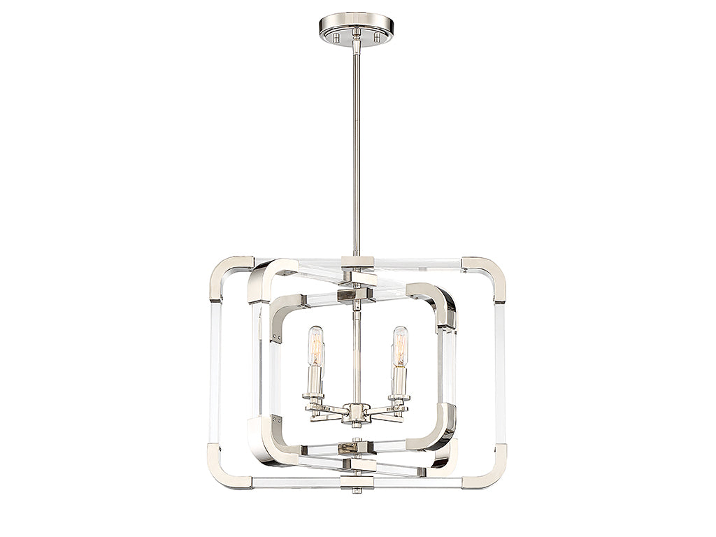 Savoy House Rotterdam 6-1662-4-109 Ceiling Light - Polished Nickel