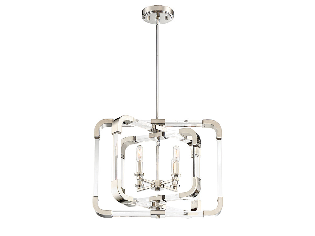 Savoy House Rotterdam 6-1662-4-109 Ceiling Light - Polished Nickel