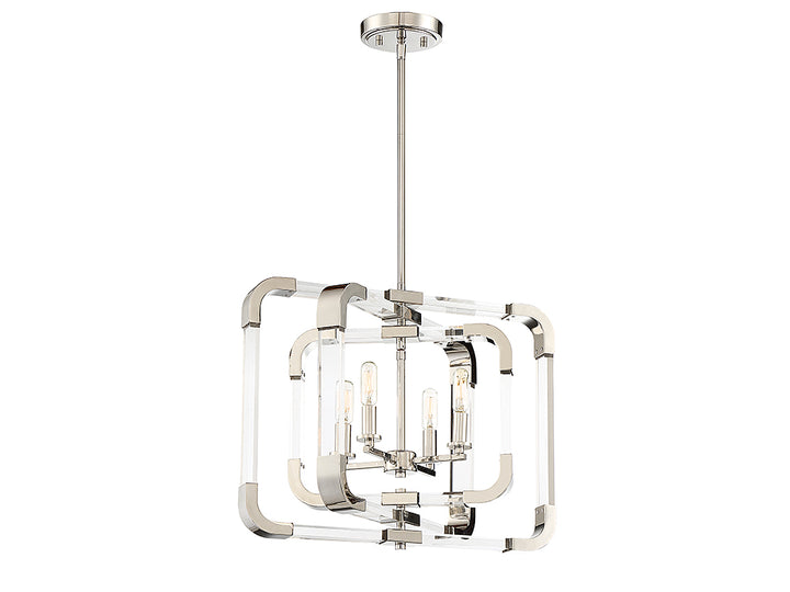 Savoy House Rotterdam 6-1662-4-109 Ceiling Light - Polished Nickel