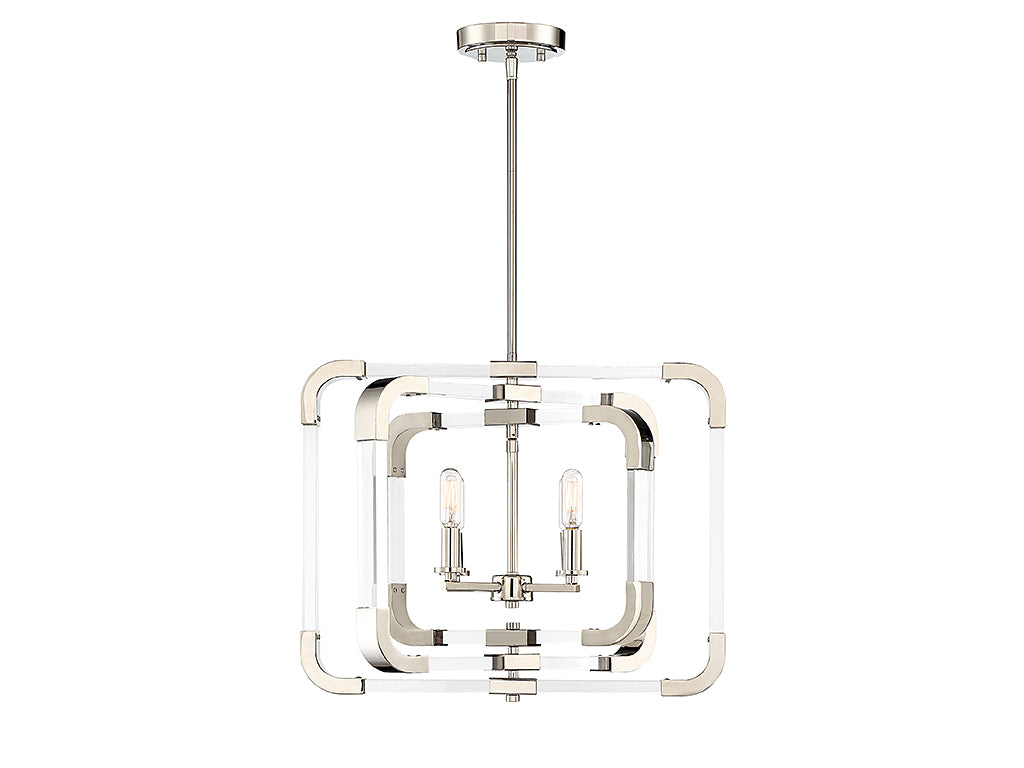 Savoy House Rotterdam 6-1662-4-109 Ceiling Light - Polished Nickel
