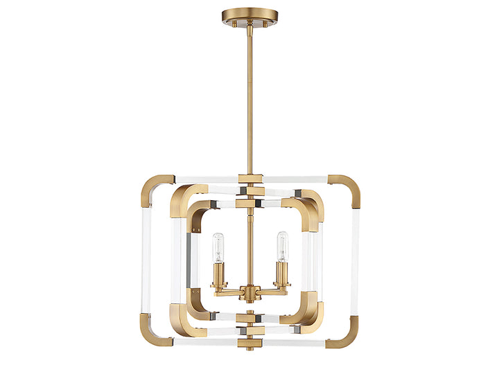 Savoy House Rotterdam 6-1662-4-322 Ceiling Light - Warm Brass