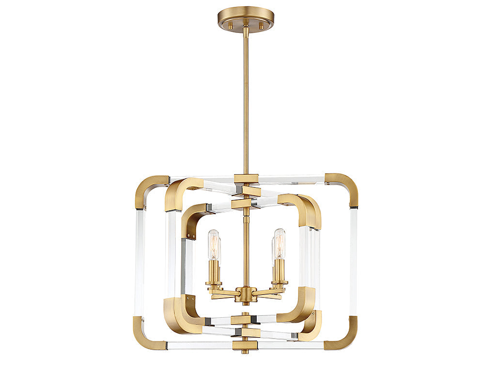 Savoy House Rotterdam 6-1662-4-322 Ceiling Light - Warm Brass