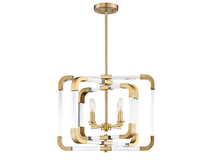 Savoy House Rotterdam 6-1662-4-322 Ceiling Light - Warm Brass