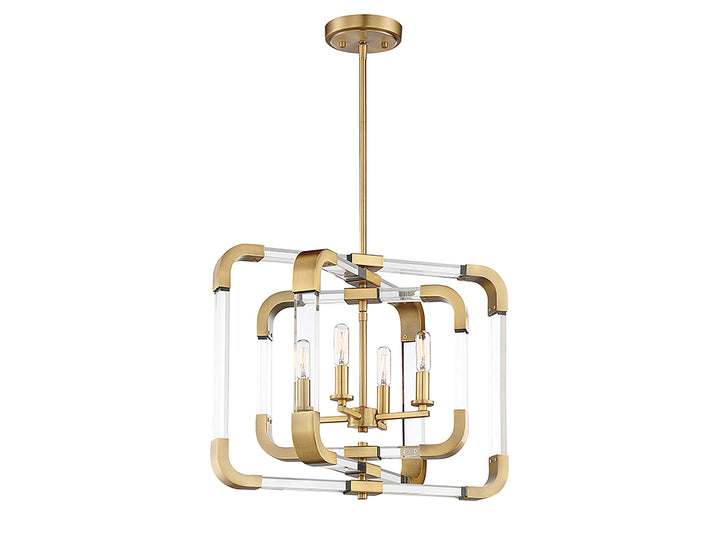 Savoy House Rotterdam 6-1662-4-322 Ceiling Light - Warm Brass