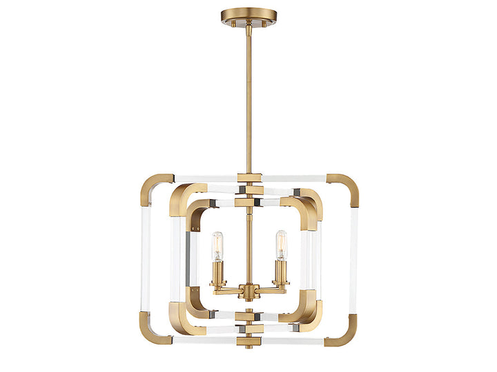 Savoy House Rotterdam 6-1662-4-322 Ceiling Light - Warm Brass