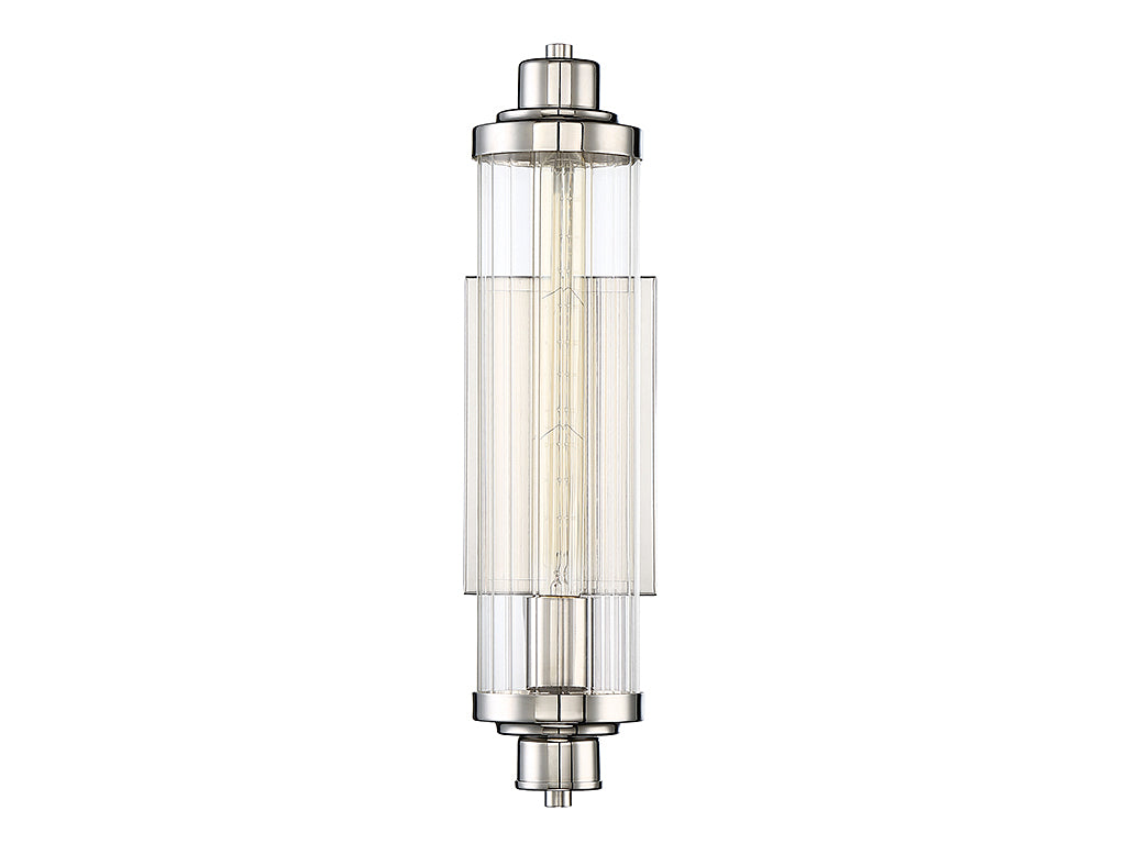 Savoy House Pike 9-16000-1-109 Wall Sconce Light - Polished Nickel