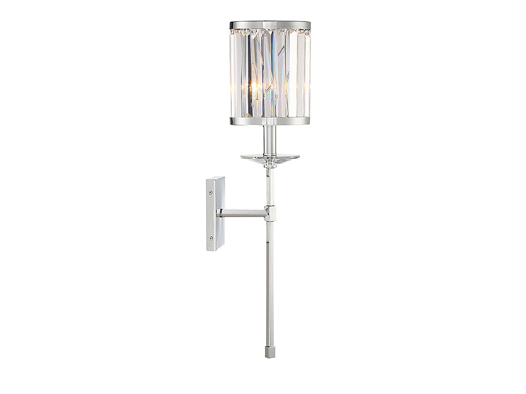Savoy House Ashbourne 9-400-1-11 Wall Sconce Light - Polished Chrome
