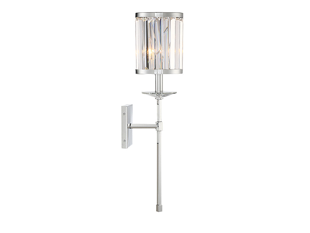 Savoy House Ashbourne 9-400-1-11 Wall Sconce Light - Polished Chrome