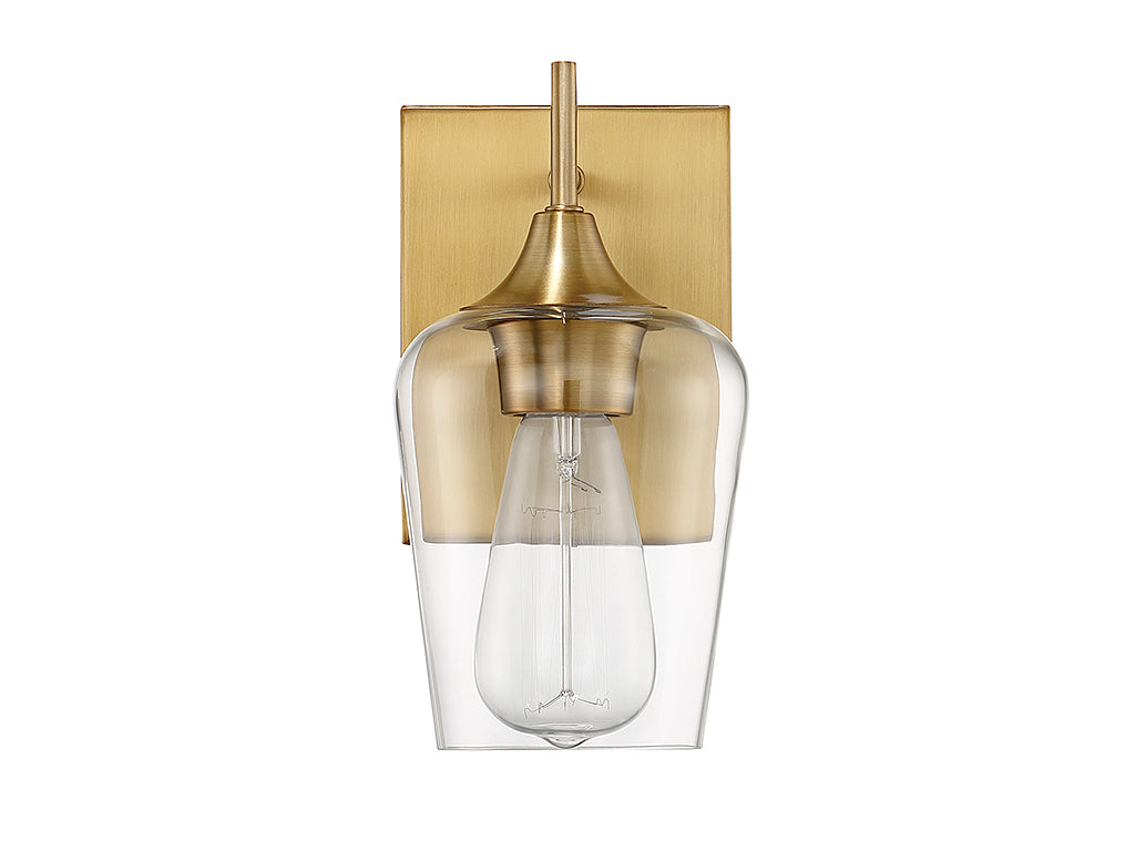 Savoy House Octave 9-4030-1-322 Wall Sconce Light - Warm Brass