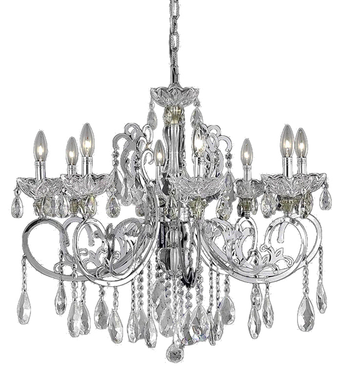 Worldwide Kronos W83109C30-CL Chandelier Light - Polished Chrome