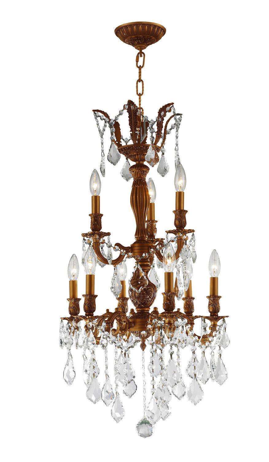 Worldwide Versailles W83342FG19 Chandelier Light - French Gold