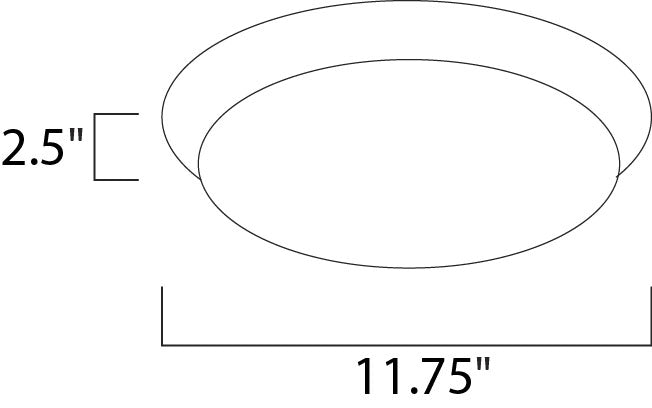 Maxim Low Profile LED 87595WTWT Ceiling Light - White