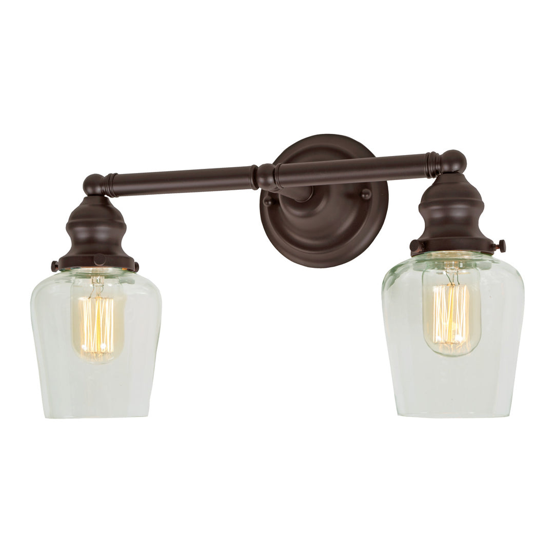 JVI Designs Union Square 1211-08 S9 Bath Vanity Light 15 in. wide - Oil Rubbed Bronze