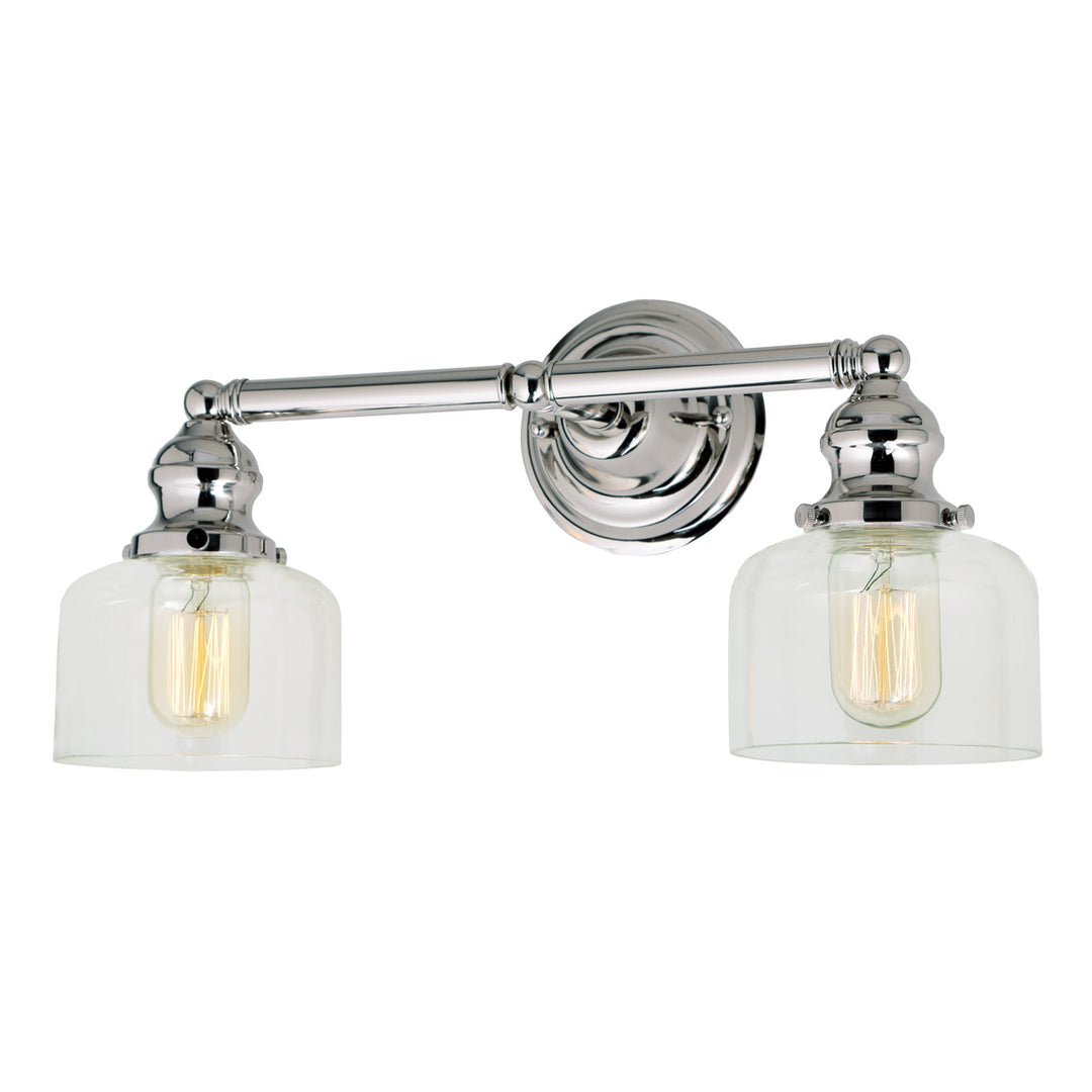 JVI Designs Union Square 1211-15 S4 Bath Vanity Light 17 in. wide - Polished Nickel