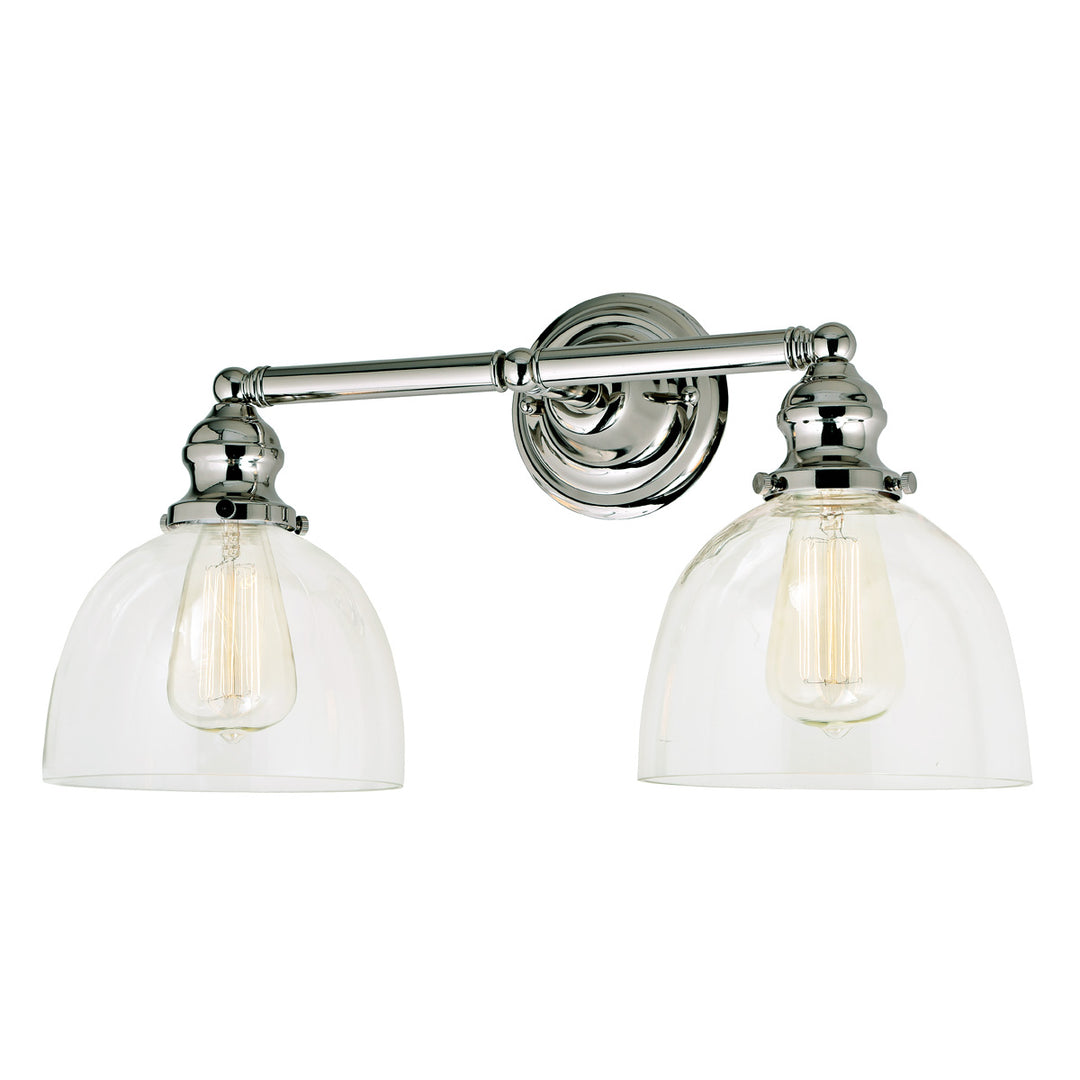 JVI Designs Union Square 1211-15 S5 Bath Vanity Light 19 in. wide - Polished Nickel