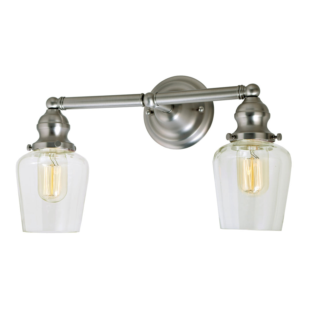 JVI Designs Union Square 1211-17 S9 Bath Vanity Light 15 in. wide - Satin Nickel