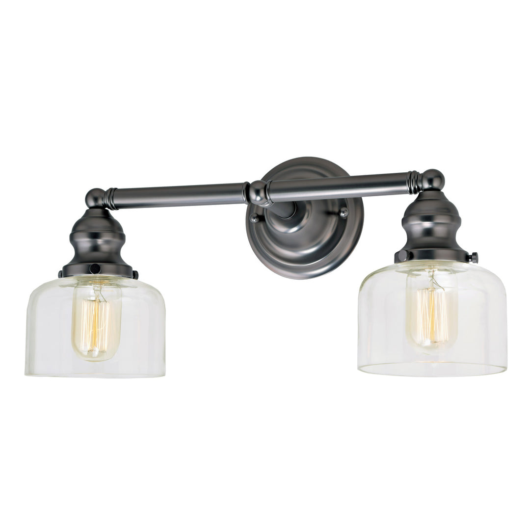 JVI Designs Union Square 1211-18 S4 Bath Vanity Light 17 in. wide - Gun Metal