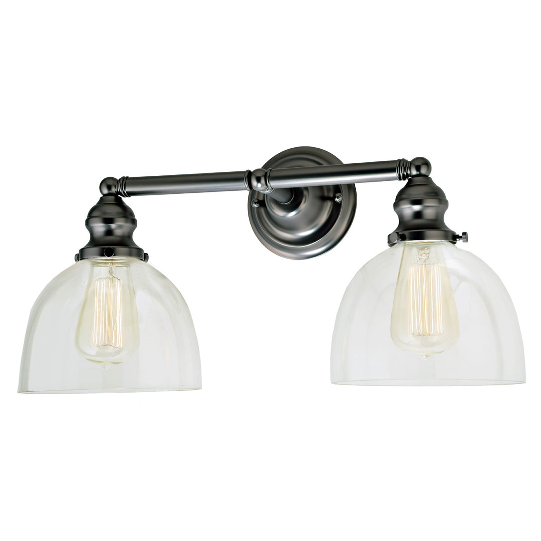 JVI Designs Union Square 1211-18 S5 Bath Vanity Light 19 in. wide - Gun Metal