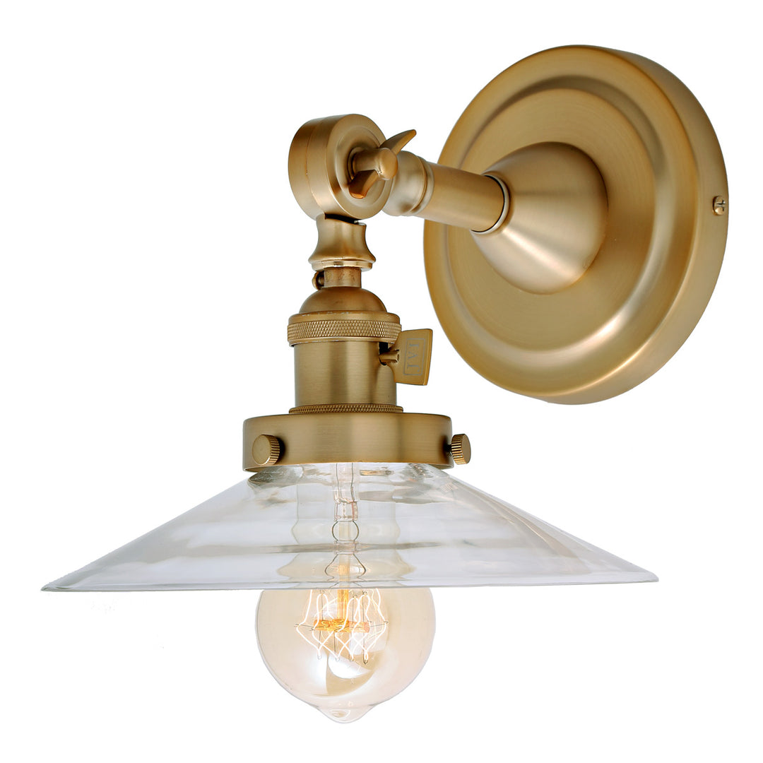 JVI Designs Soho 1251-10 S1 Wall Light - Satin Brass