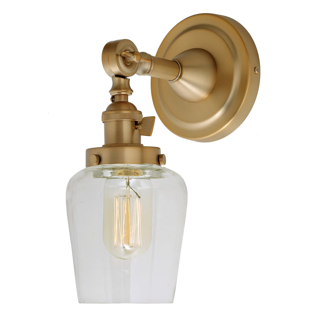 JVI Designs Soho 1251-10 S9 Wall Light - Satin Brass