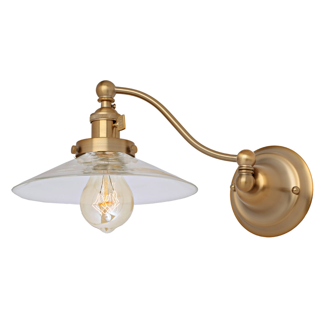 JVI Designs Soho 1253-10 S1 Wall Light - Satin Brass