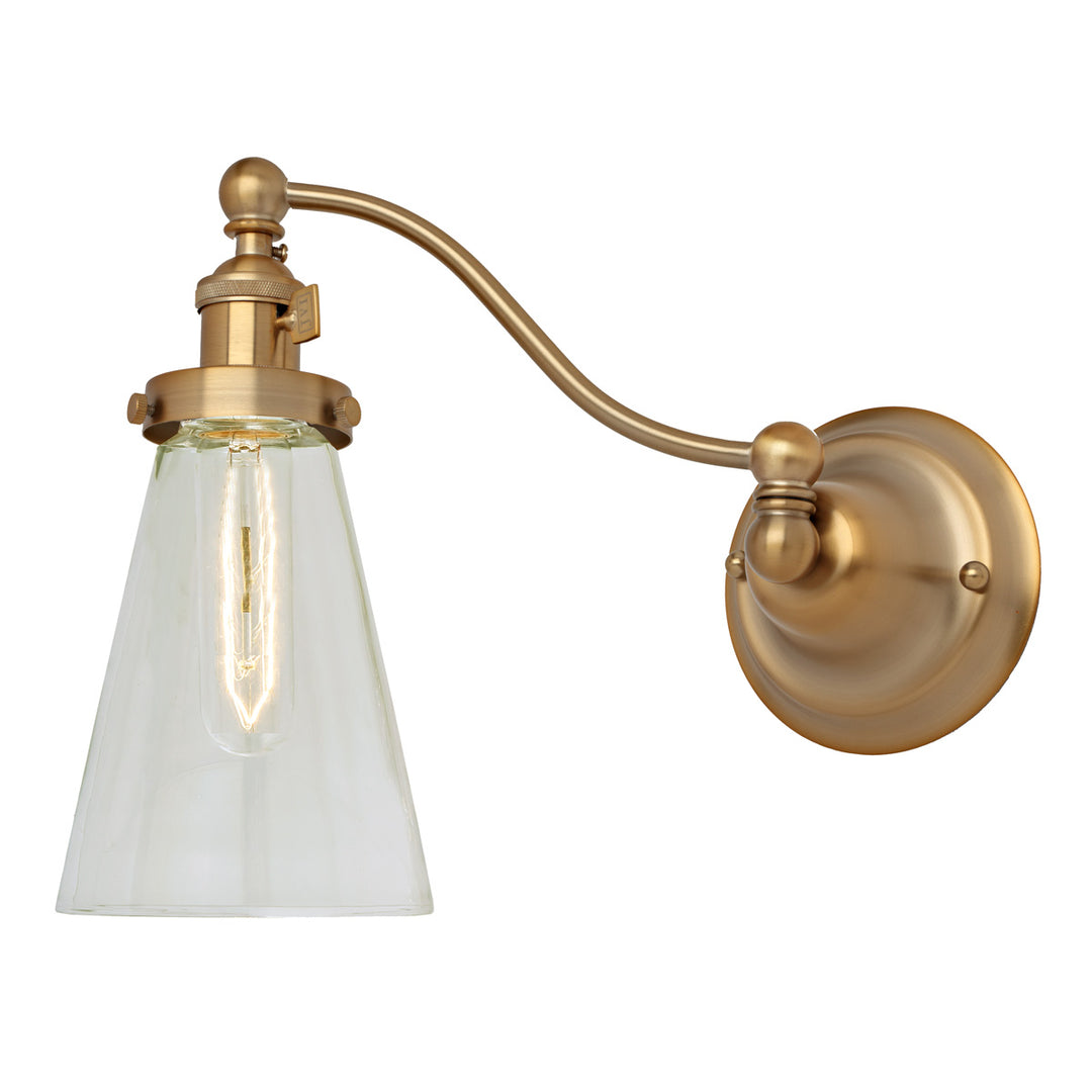 JVI Designs Soho 1253-10 S10 Wall Light - Satin Brass