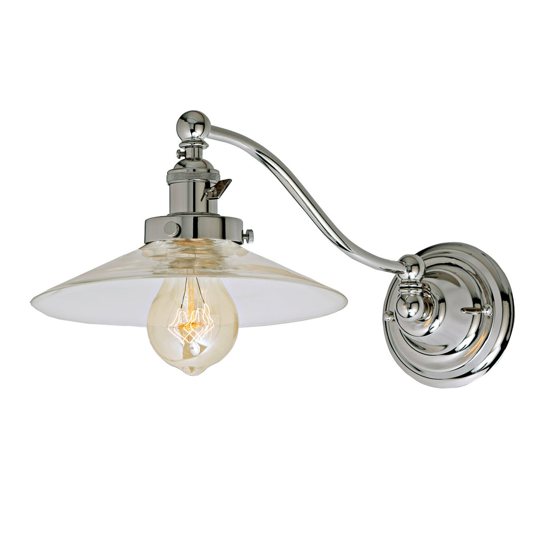 JVI Designs Soho 1253-15 S1 Wall Light - Polished Nickel