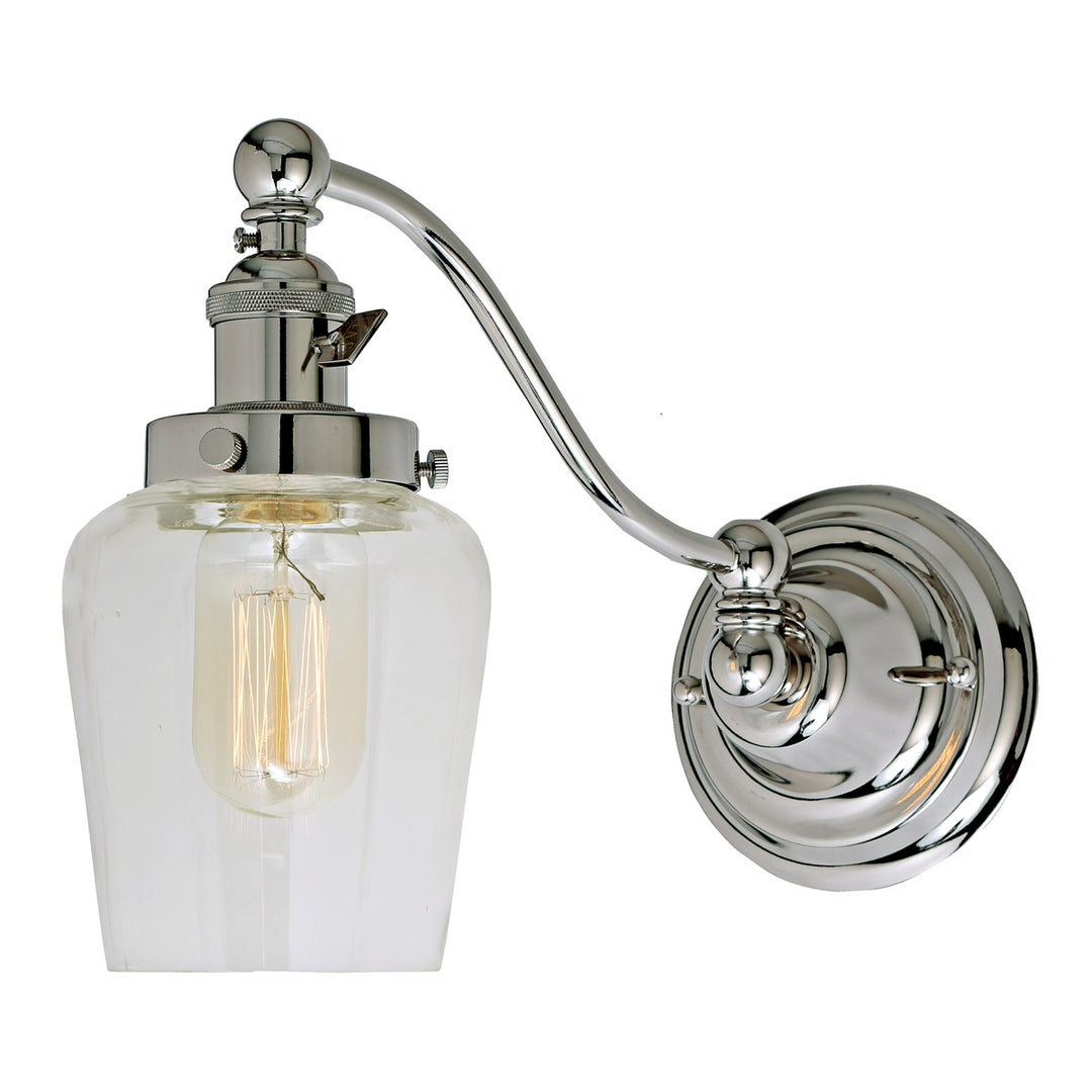 JVI Designs Soho 1253-15 S9 Wall Light - Polished Nickel