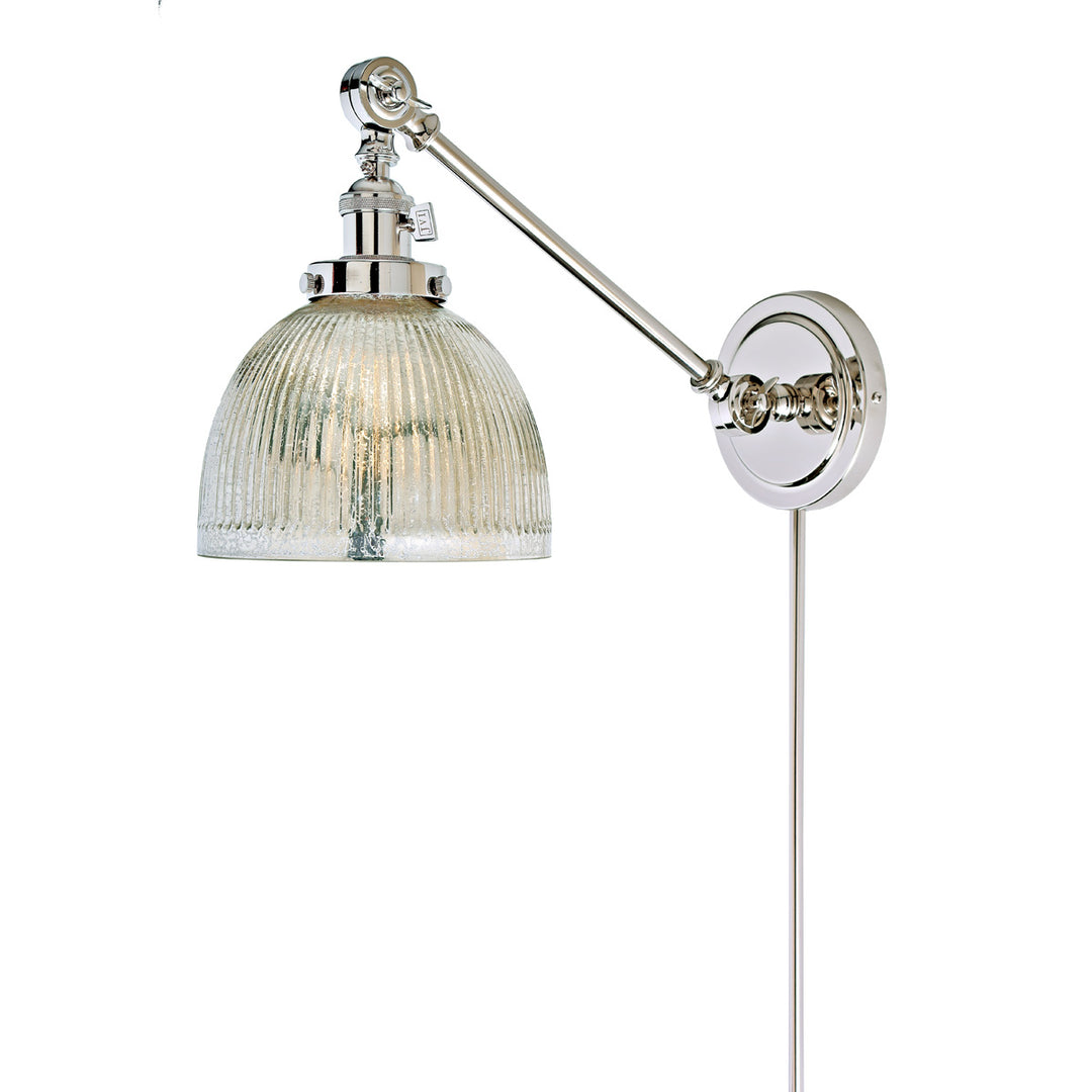 Jvi Designs Lighting 1255-15 S5-MP Soho One Light Swing Arm Wall Sconce Lamp Polished Nickel