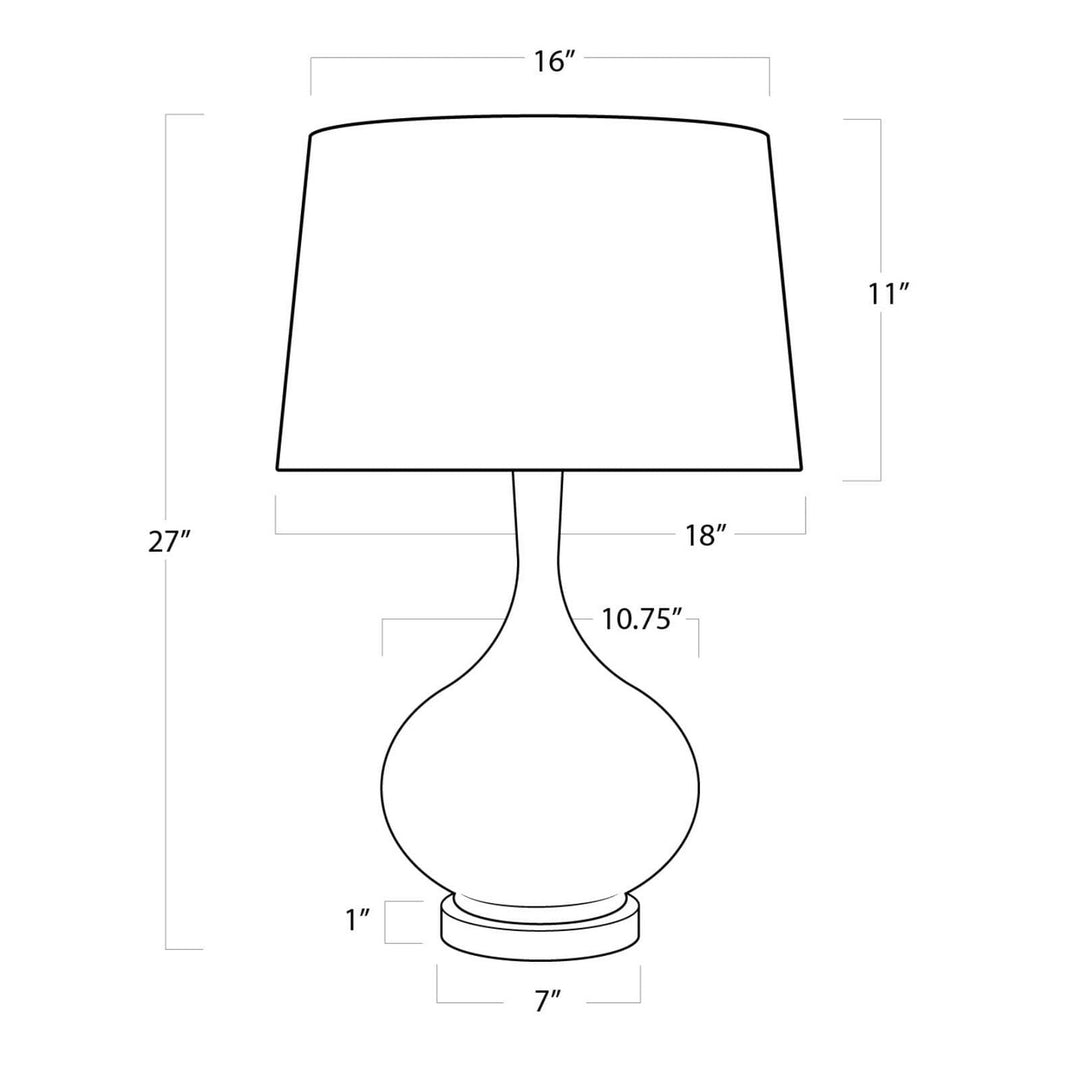 Regina Andrew 13-1057  Ivory Lamp Ivory