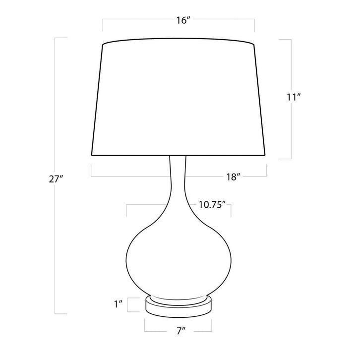 Regina Andrew 13-1057  Ivory Lamp Ivory