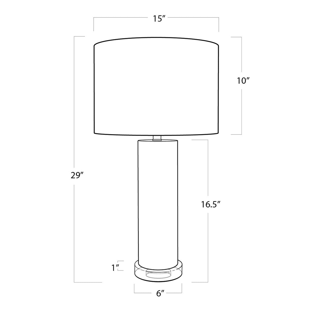 Regina Andrew 13-1080  Scalloped Lamp Natural